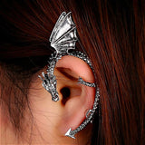 Vintage Gothic Dragon Ear Wrap – Punk Rock Clip Earrings