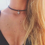 Goth Choker with Black Choker Necklace