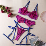 Lingerie Transparent Lace Underwear Sensual See Through Set 5-Piece