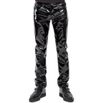 Faux Leather PVC Pants for Clubwear – Slim Fit Gothic Pencil Pants for Nightlife