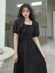 Vintage Gothic Ball Gown Party Dress with Butterfly Sleeves