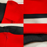 Off Shoulder Bandage Dress Mini V-Neck Long Sleeve Bodycon - Alt Style Clothing
