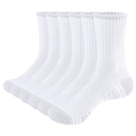 Cotton Casual Crew Socks - 5 Pairs Cute Winter Warm Thick