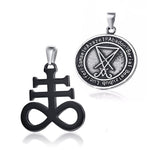 Satanic Sigil Pendant Stainless Steel Necklace - Alt Style Clothing