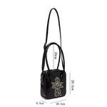 Gothic Patent Leather Handbag for Women - Perfect Accessory for Alternative Fashion