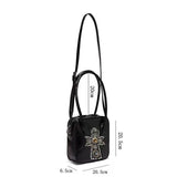 Gothic Patent Leather Handbag for Women - Perfect Accessory for Alternative Fashion