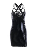 Darkly Alluring Gothic Vintage Lace Sleeveless Mini Dress