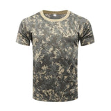 Camouflage T-shirt Short Sleeve Military - Alt Style Clothing