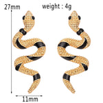 Gothic Snake Shape Vintage Stud Earrings – Classic Animal Design