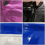 PU Leather High Waist Zipper Shorts