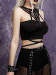 Gothic Bandage Cut Out Tank Top