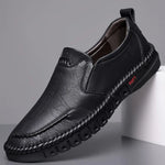 Leather Shoes With Soft Sole Anti Slip Footwear Loafers Slip on Moccasins