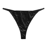 Solid Satin Silk Panties Strings - Low Rise Comfort