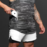 Camouflage Sport Tank Top - Lightweight Gym Running Vest