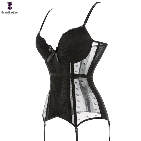 Beonlema Lace Corset Bustiers and Mesh Underwear