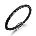 Classic Hand-Woven Leather Bracelet - Nordic Amulet Design