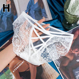 Lace Hollow Out Underpants - Low Waist Thin Mesh Elegance