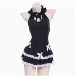 Sweet Japanese Lace Bow Maid Dress Sleepwear – Cute and Playful Style