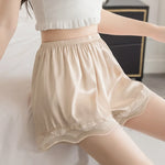 Loose Lace Shorts for Women: Comfy High-Waisted Soft Ice Silk with Alternative Style