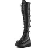 High Heels Thigh High Boots Black Platform Gothic Cosplay Boots For Women