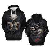 Skull 3D Print Men's Hoodie