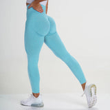 Seamless High-Waist Push-Up Leggings - Squat-Proof Workout & Yoga Pants