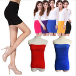 Short Elastic Pleated High Waist Slim Mini Skirt - Casual Pencil Silhouette