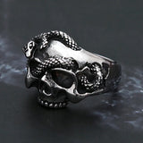 Vintage Gothic Unique Skull Ring – Stainless Steel Punk Style