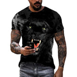 Men's Panther Graphic T-Shirt – Casual Street Style