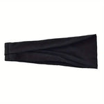 Elastic Cotton Yoga Headband - Soft, Solid Color Hair Accessory