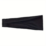 Elastic Cotton Yoga Headband - Soft, Solid Color Hair Accessory