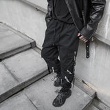 Gothic Cargo Trousers for Men Techwear