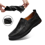 Genuine Leather Slip-On Loafers – Casual Elegance for Every Occasion