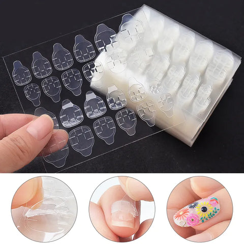 240Pcs Double-Sided Adhesive Tape Glue Stickers for Press-On Nails