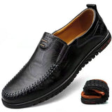 Genuine Leather Slip-On Loafers – Casual Elegance for Every Occasion