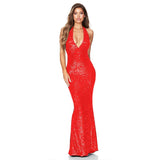 Elegant Sequined Fishtail Evening Dress – Perfect for Stunning Occasions