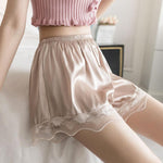 Loose Lace Shorts for Women: Comfy High-Waisted Soft Ice Silk with Alternative Style - Alt Style Clothing