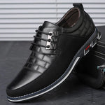 Classic Casual Men's Leather Shoes – Breathable and Stylish