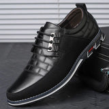 Classic Casual Men's Leather Shoes – Breathable and Stylish