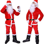 Classic Santa Claus Costume Set - Top, Pants, and Hat