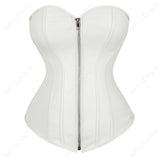 Overbust Leather Corset Bustier Top Perfect for Nightclub