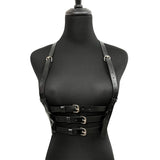 Gothic Synthetic Leather Straps Belt Chest Harness Cage