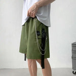 Loose Black Gothic Cargo Shorts - Perfect for a Unique and Edgy Style Statement - Alt Style Clothing