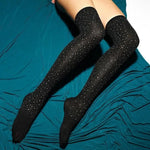 Rhinestone Lingerie Long Over Knee Socks – Glamorous Sparkle for Every Occasion