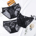 Lace Hollow Out Underpants - Low Waist Thin Mesh Elegance