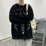 Stay Cozy and Fashionable with High Street Oversized Gothic Style Knitted Sweaters