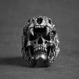 Marcatsa Vintage Skull Ring - Punk Rock Big Biker Style