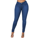 Pencil Pants Skinny Super Stretch Denim Jeans - Alt Style Clothing
