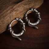 Punk Rock Skull Stainless Steel Hoop Earrings