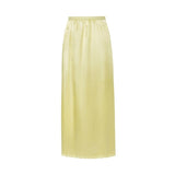 Solid Satin Silk Skirt High Waisted Long Skirt - Alt Style Clothing